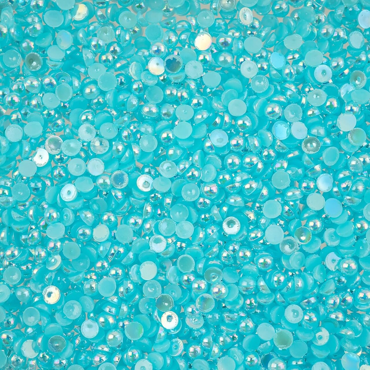 Crystal Lane DIY SS12(3mm) Plastic Pearl Flatback Rhinestones, 1850pcs